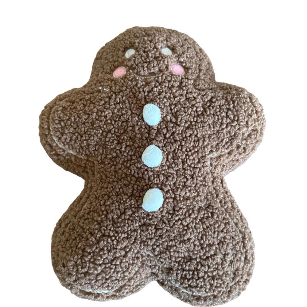 Kirklands Home Large Gingerbread Man Decorative Pillow